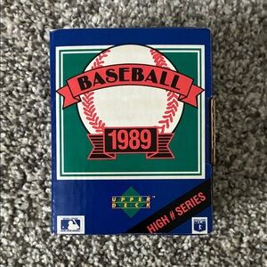 Upper Deck 1989 Baseball Card Box